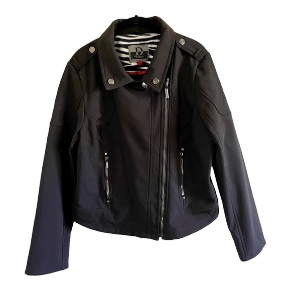 DOLLHOUSE OUTERWEAR, NWOT, BLACK POLYESTER JACKET. SIZE XL - Picture 1 of 6